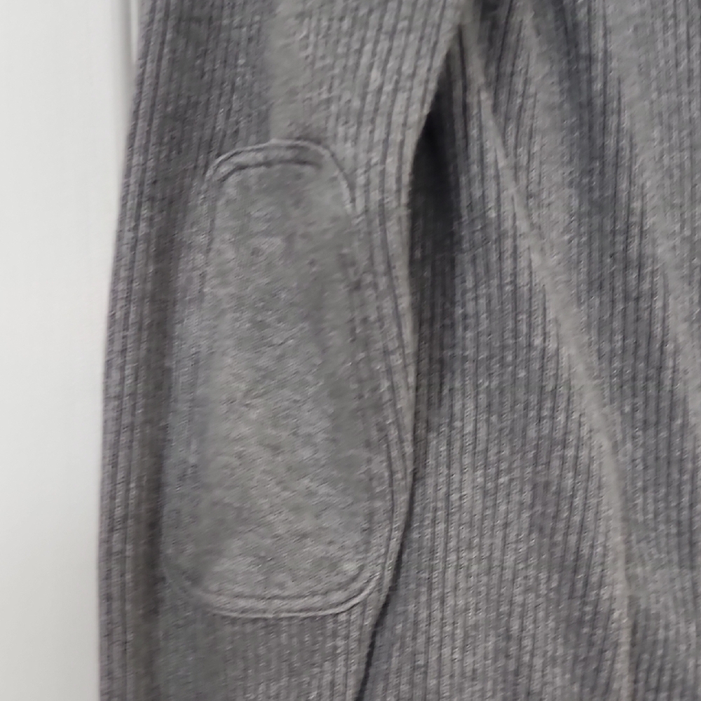 Express Gray Ribbed Hoodie - Picture 7 of 8